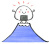 筆絵の富士山とかわいいおにぎり