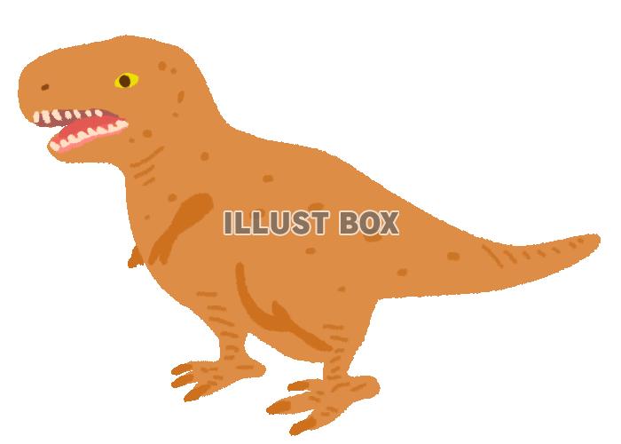 シンプルなティラノサウルス(透過png)