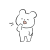 あくびをするくま