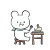 ケーキを食べるくま