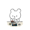食事前のくま