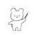 右に注目してほしいくま