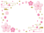 桜の花のお洒落なフレーム