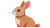 ウサギの横顔
