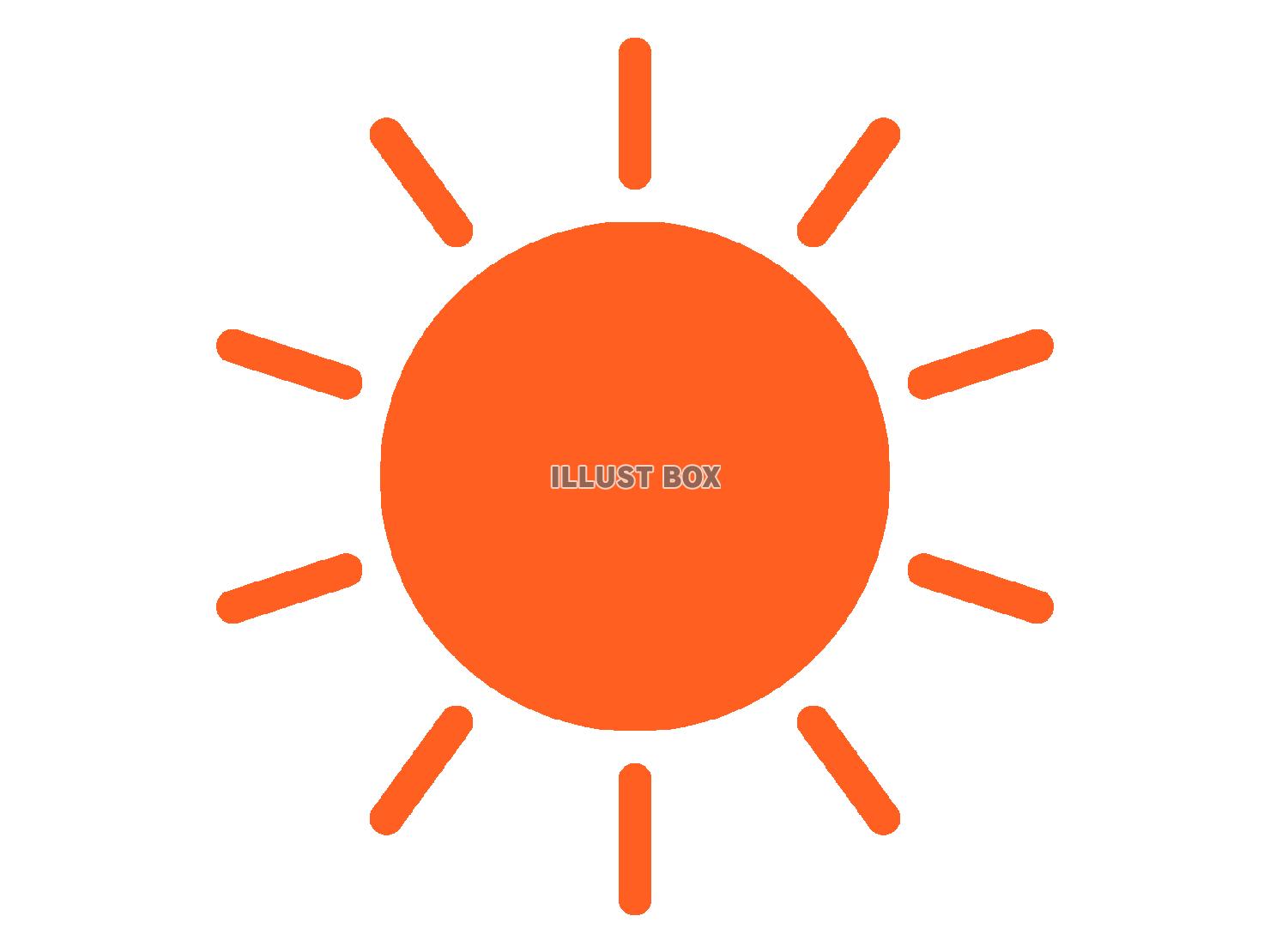 太陽のアイコン（晴れマーク）
