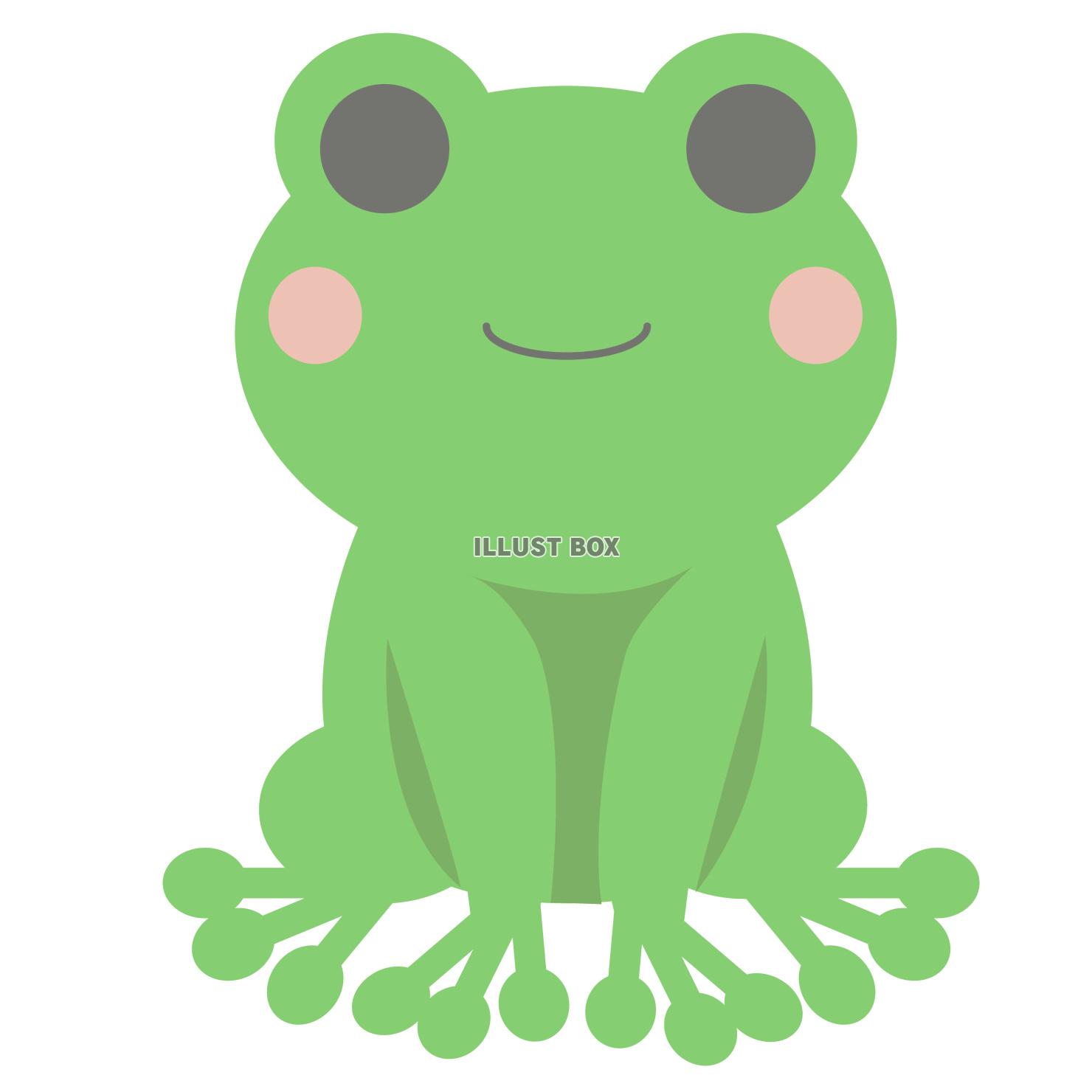 かわいいカエルのベクターイラスト