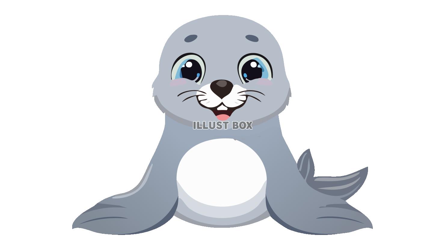 かわいいアザラシのキャラクター