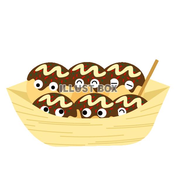 顔がついたたこ焼きパック