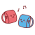 かわいいランドセルのキャラクターイラスト