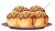 お皿に乗った爪楊枝が刺さったたこ焼き