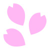 【桜の花びら】３　白背景jpeg