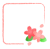 桜の水彩風四角形フレーム