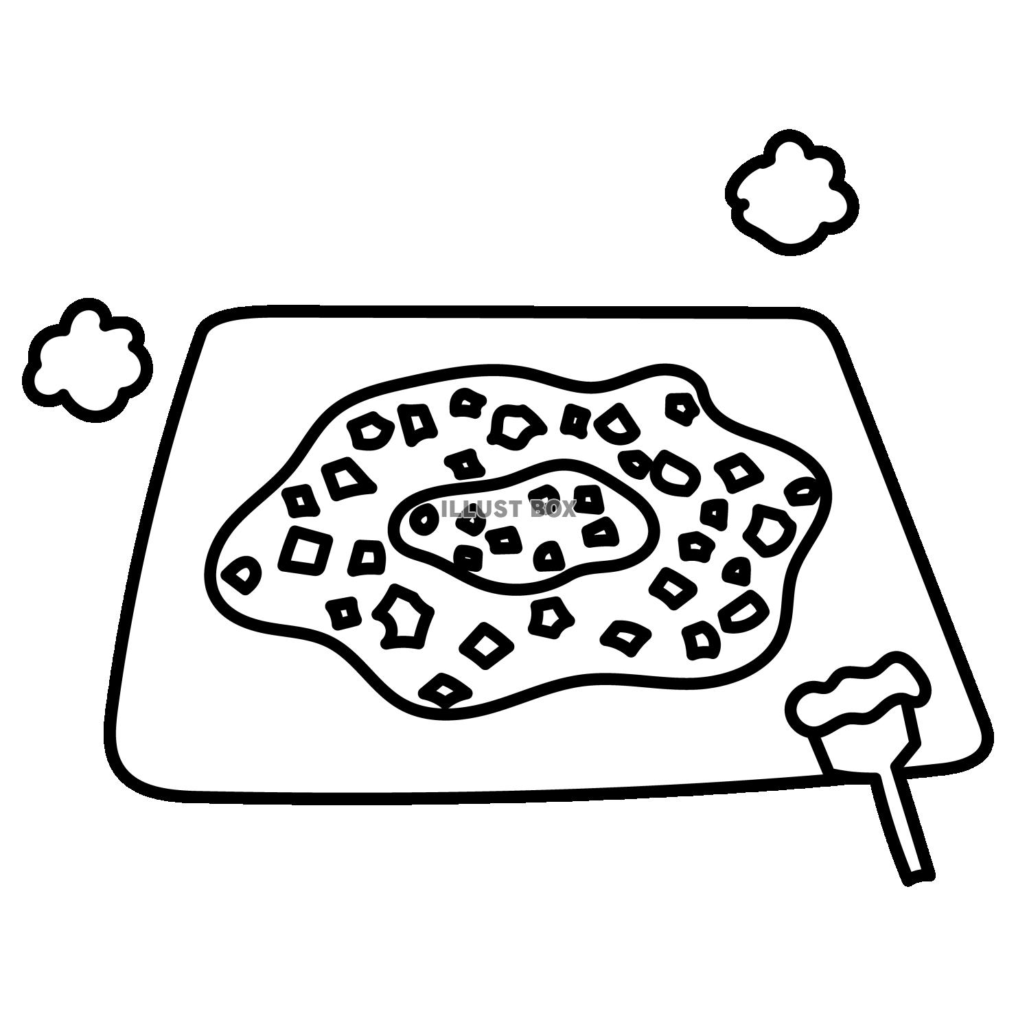 リング状のもんじゃ焼き