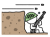 弾を避ける棒人間の兵士