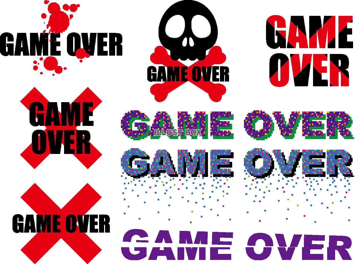  ゲームオーバー GAME OVERセット