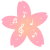春色の桜と音符のワンポイント