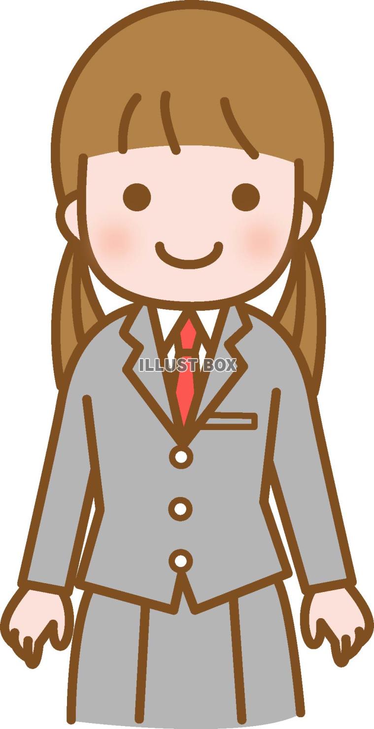 制服姿の女子中高生
