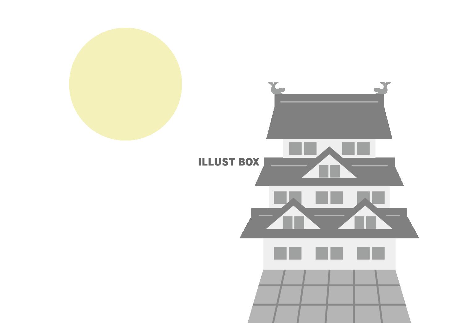 1_建物_日本の城・満月