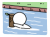 川で気にしがみつく棒人間