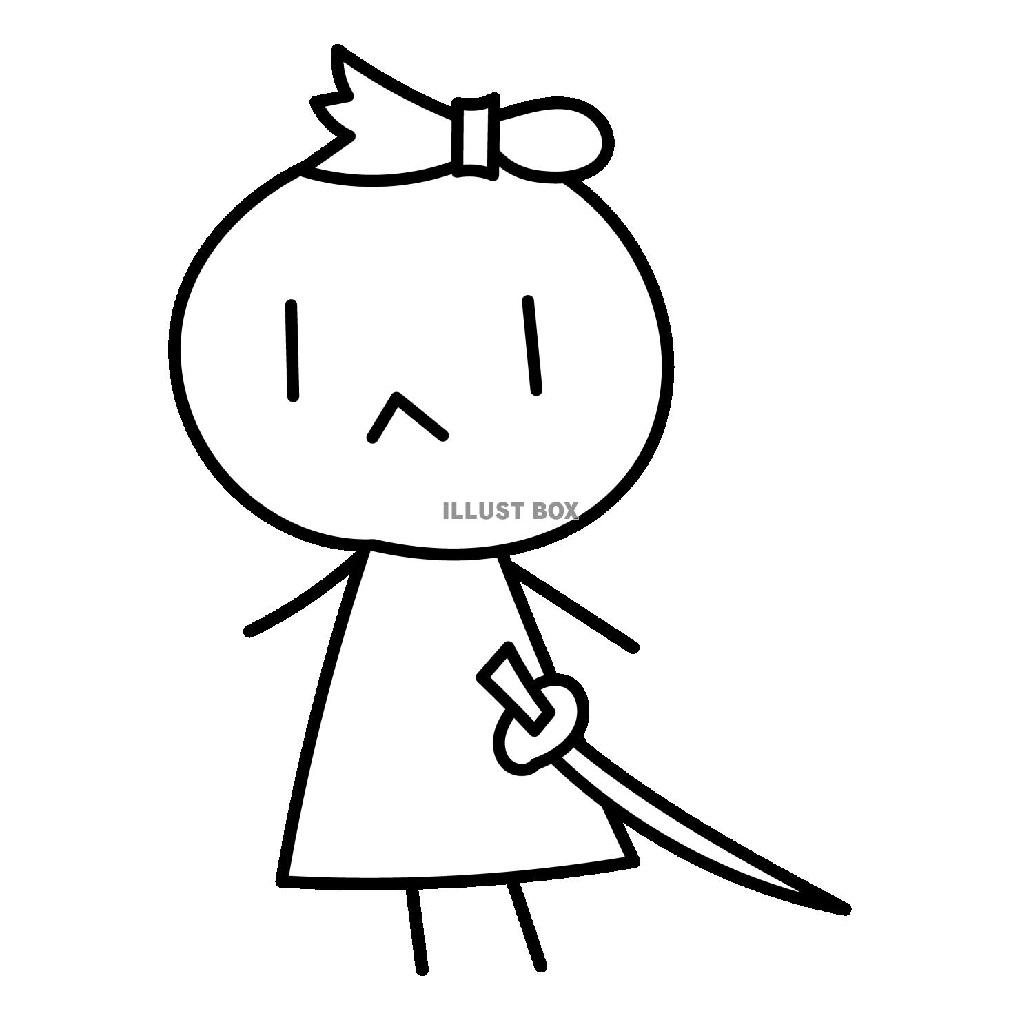 刀を持った侍