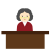 やさしそうな眼鏡の社長・重役