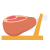 スライスされている原木ハム