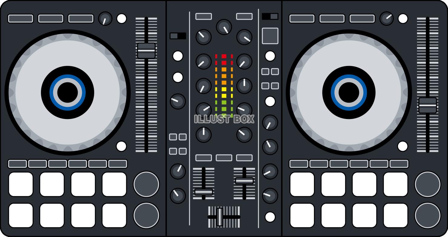 ターンテーブル型のDJコントローラー 