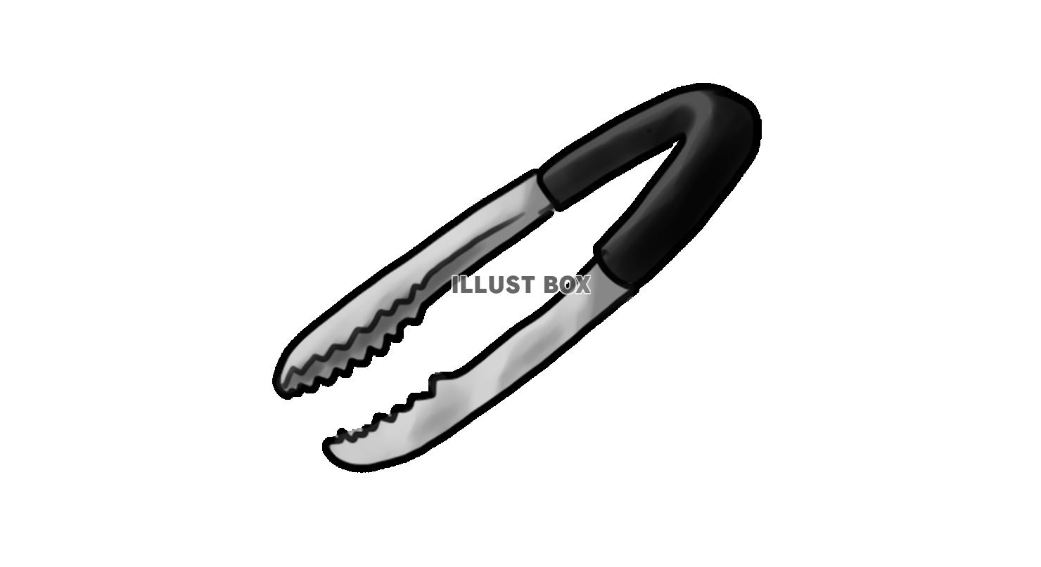 トング　手描き風イラスト