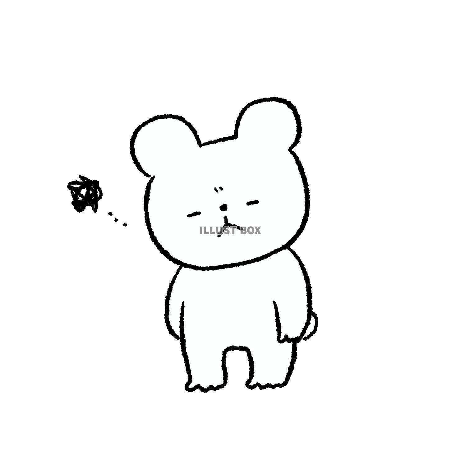 困るくま