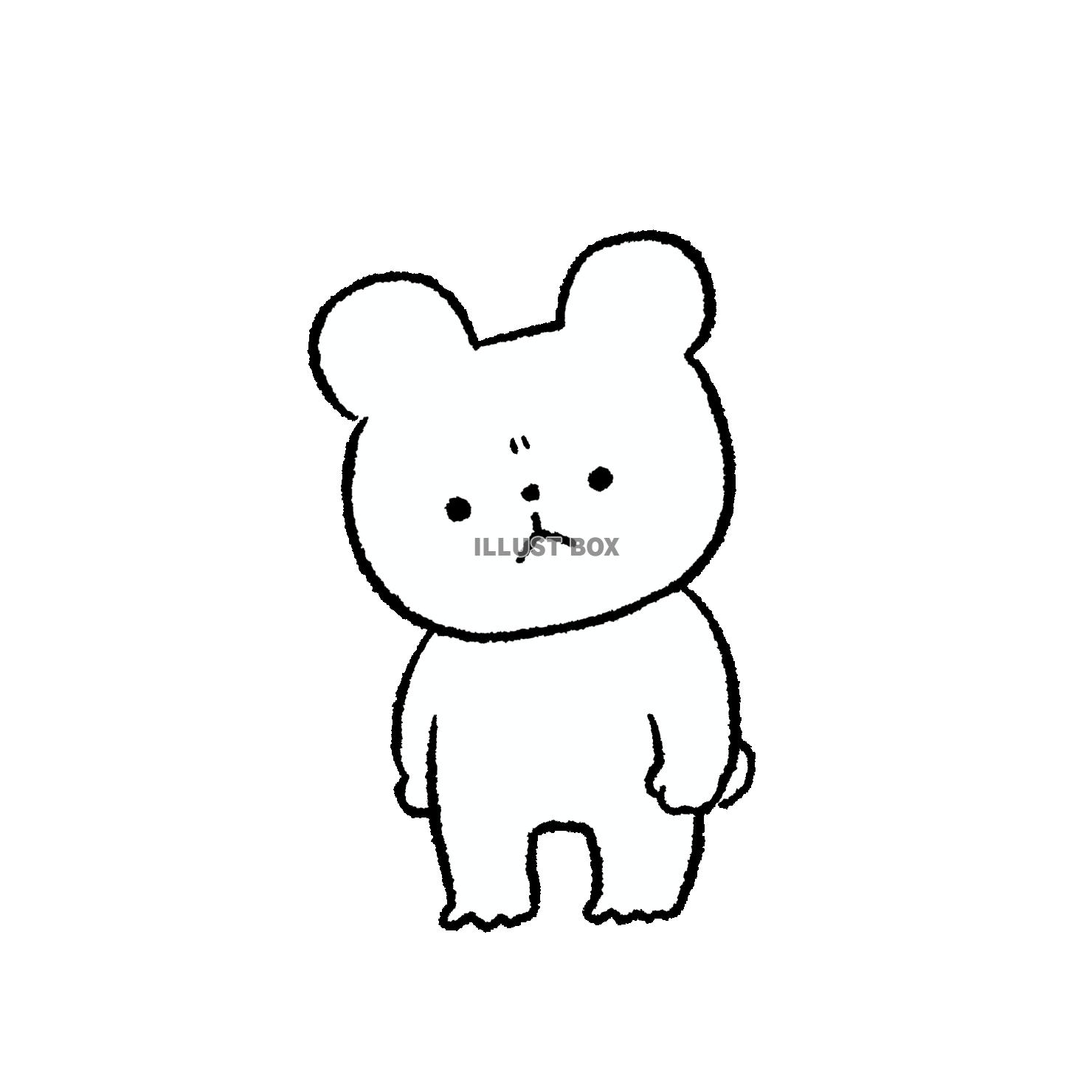 怒りを堪えるくま