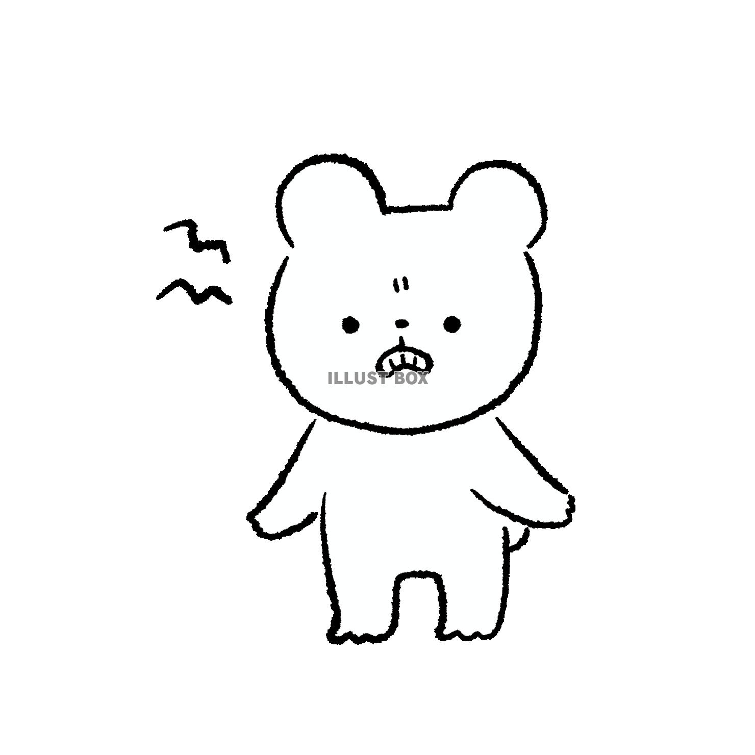 イライラするくま