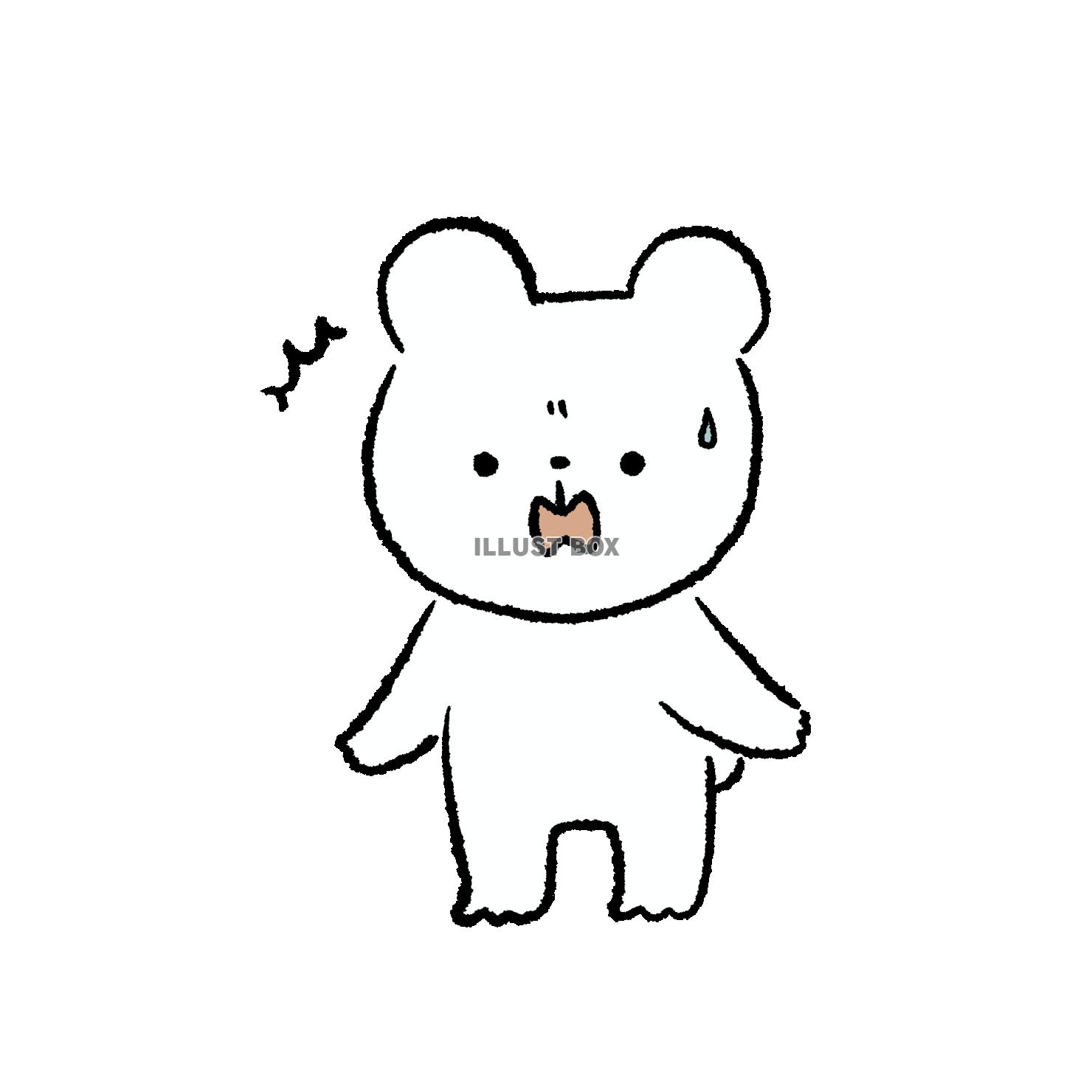 びっくりするくま