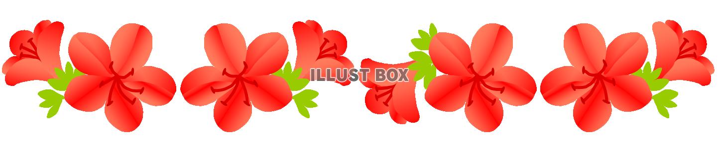 さつきのお花のライン　赤２