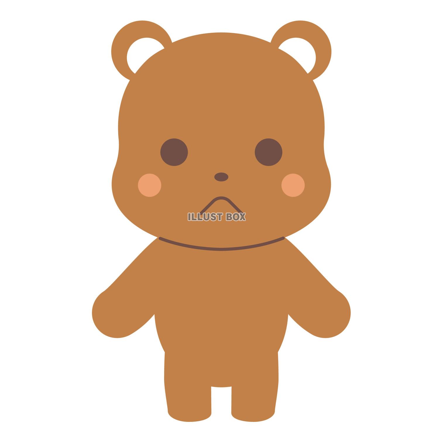 かわいいくま　ベクターイラスト