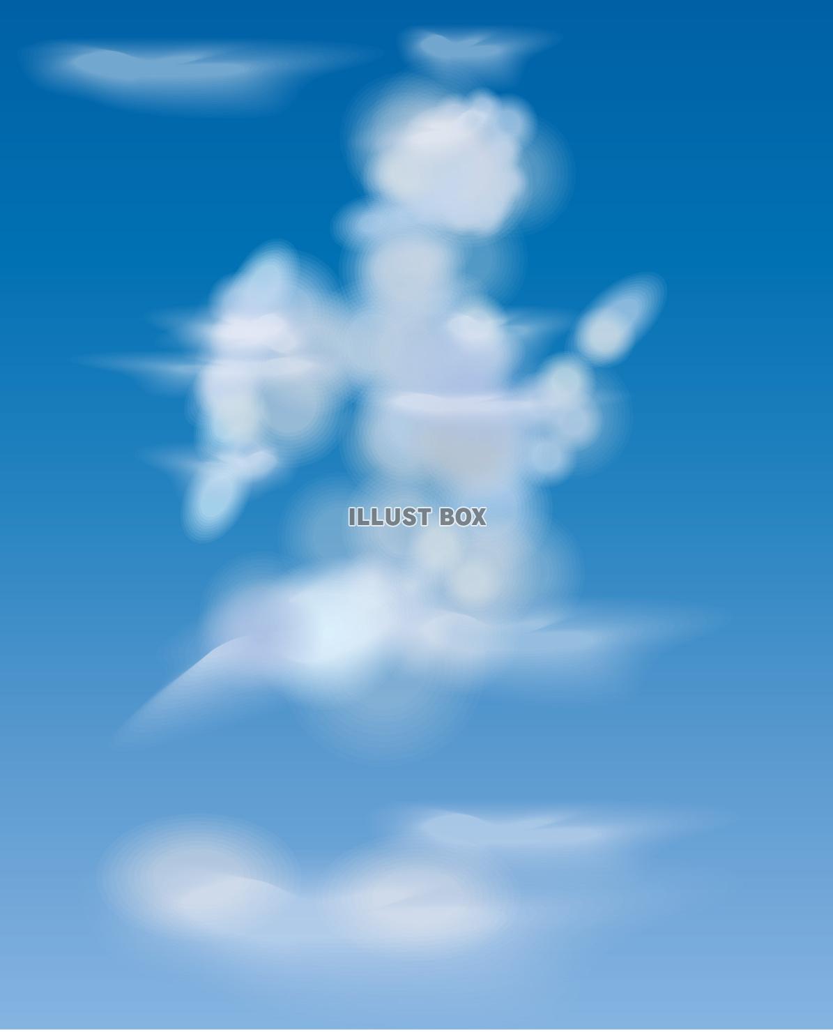 天使に見える雲（実父に空なし透過PNG）