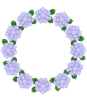 紫陽花のリース・紫