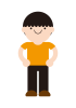 6_人物_両手を腰に当てているこども