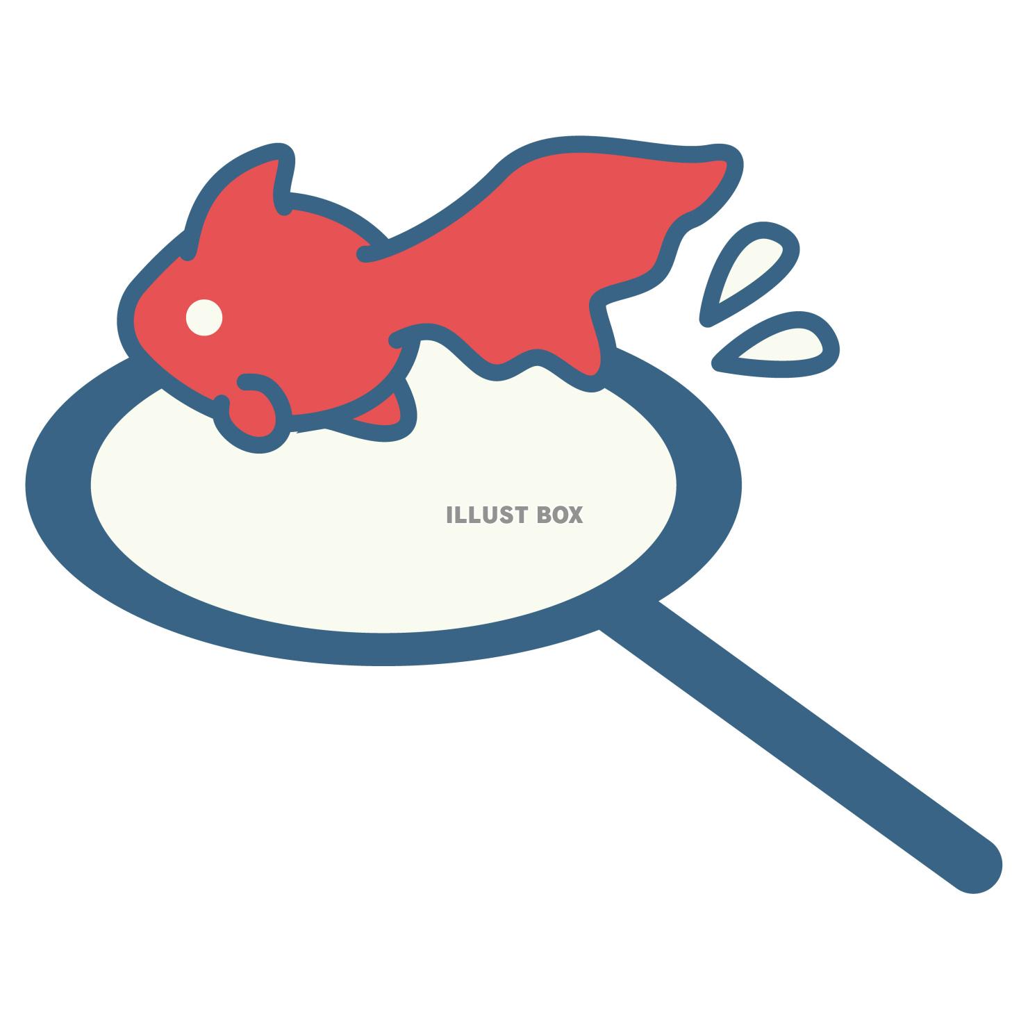 金魚すくい　ベクターイラスト