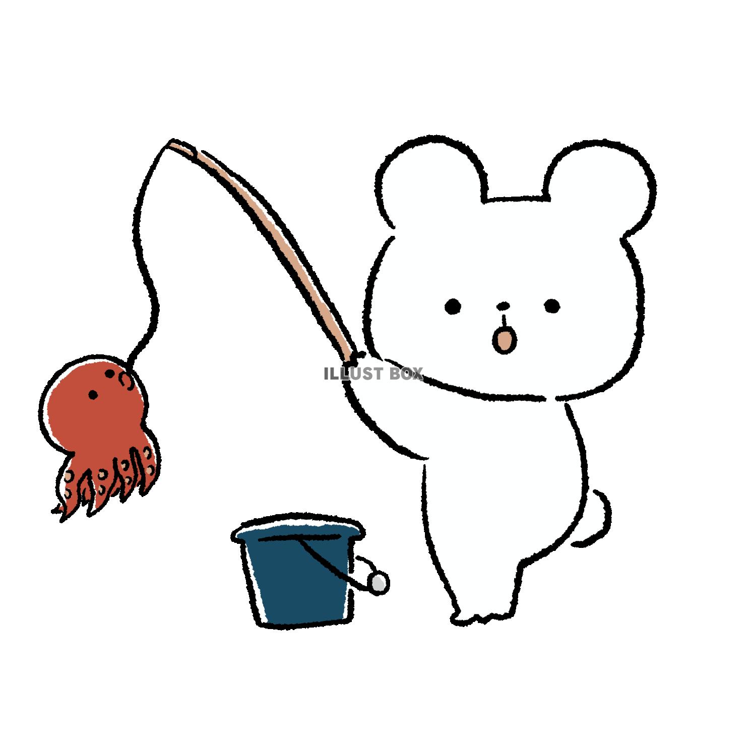 たこを釣るくま？