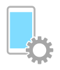 スマホと歯車