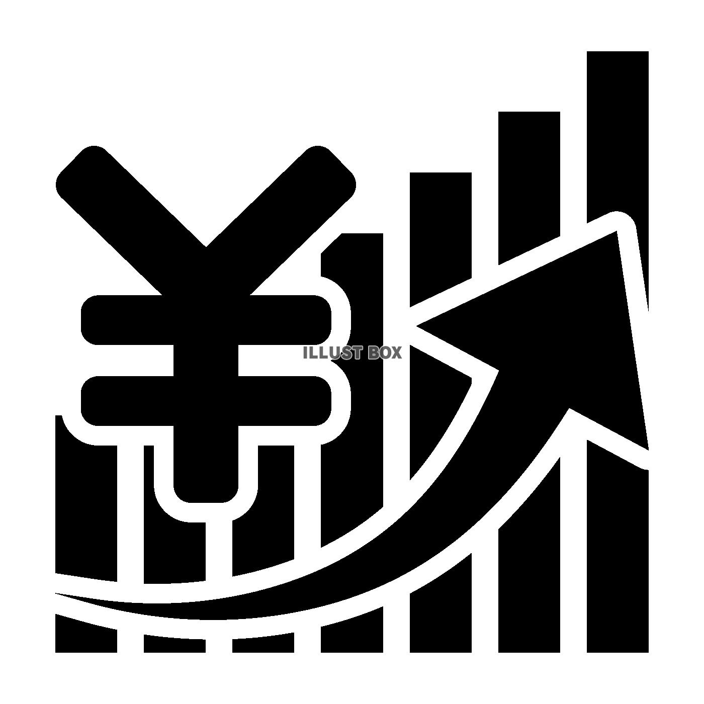 値上げグラフアイコン