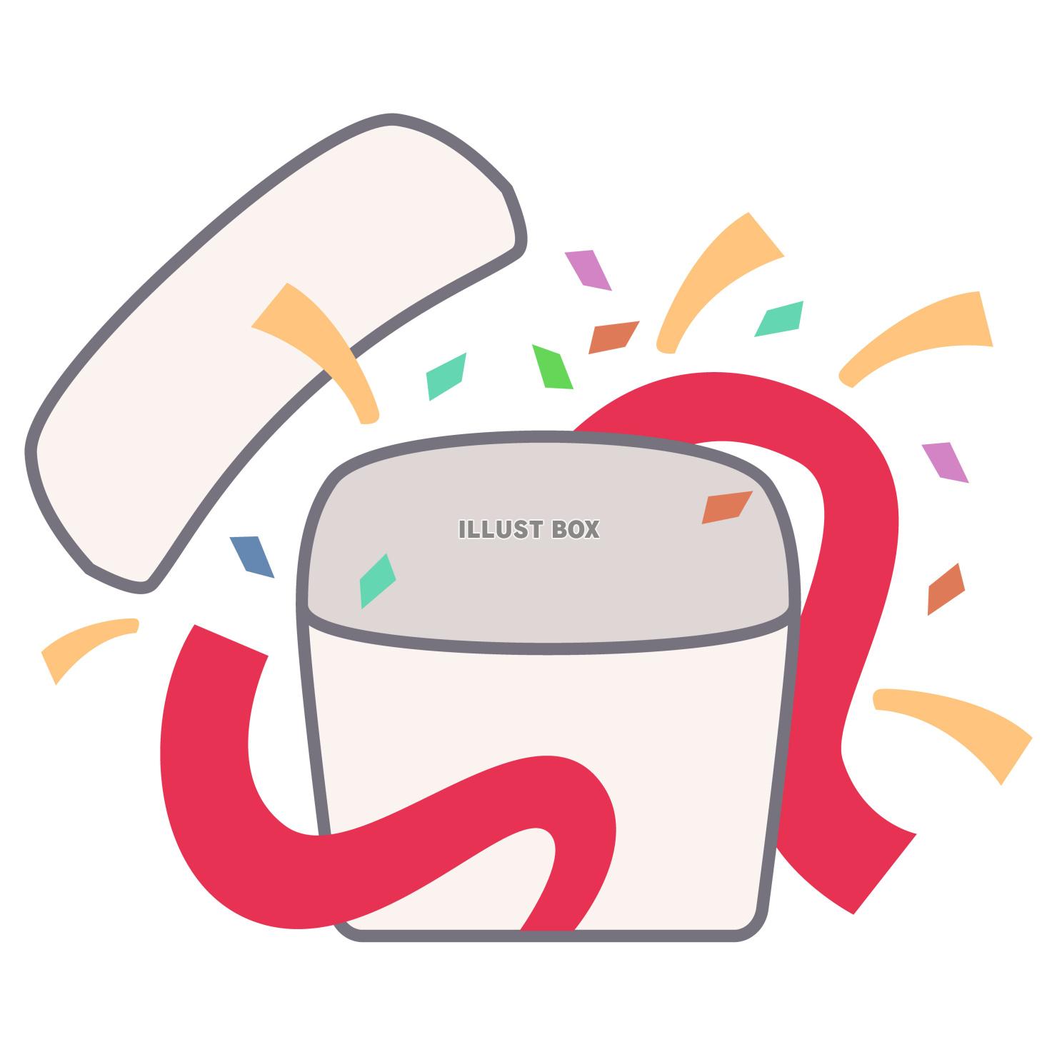 開いたプレゼント　ベクターイラスト