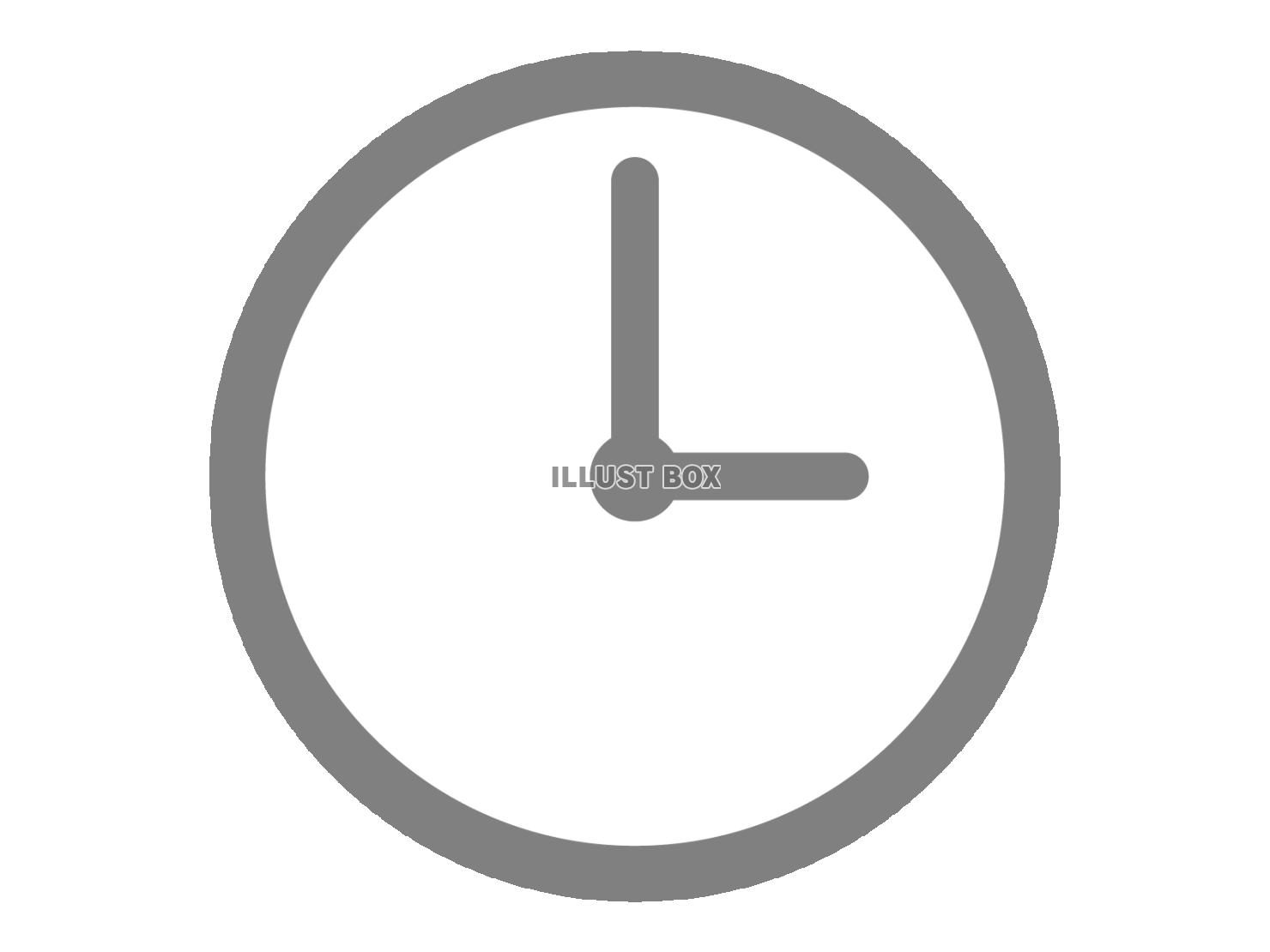 時計のマーク（アイコン）