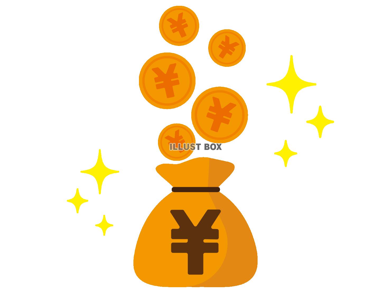 シンプルなお金のイラスト