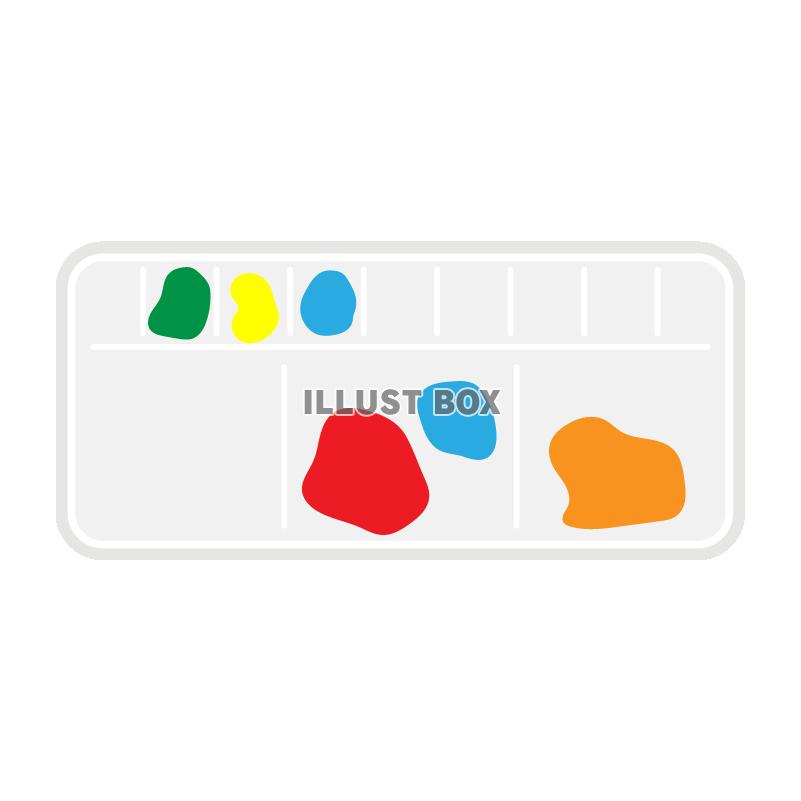 絵の具をおいたパレット