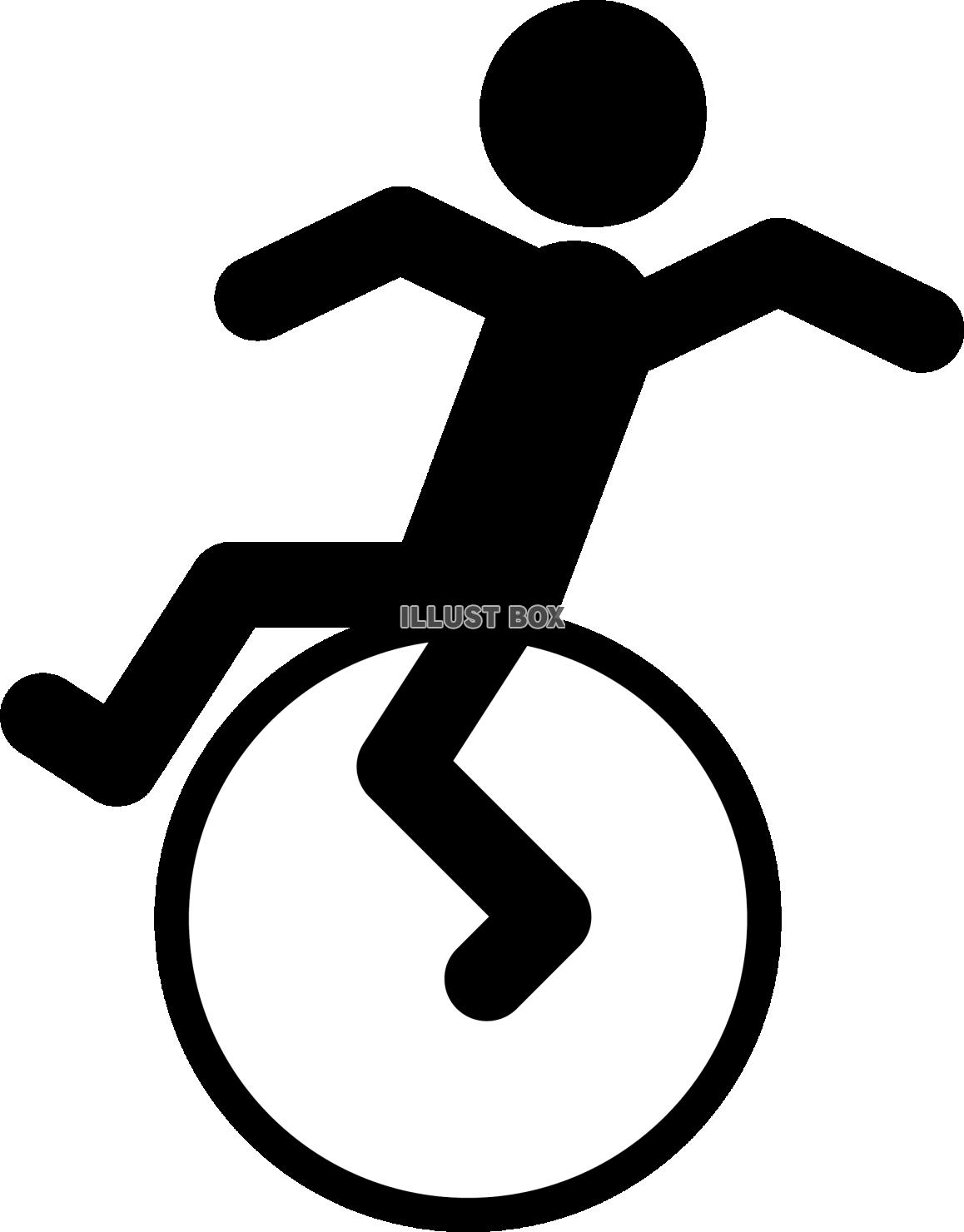 運動ピクトグラム　バランスボール
