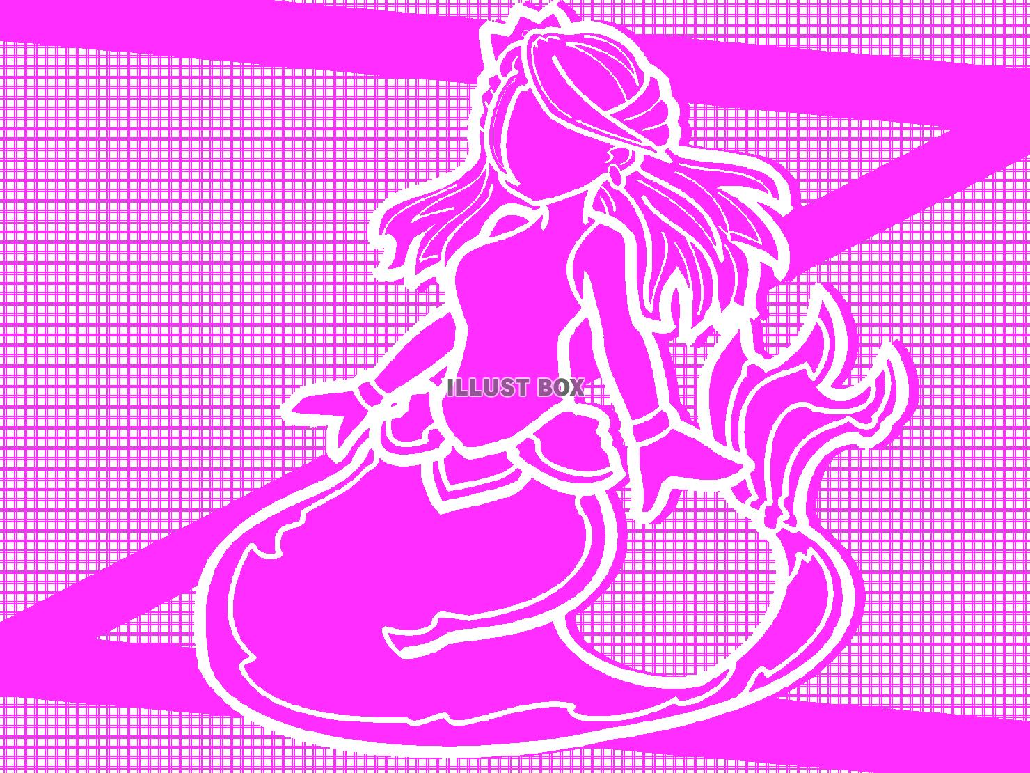紫色のウェパルのシルエット