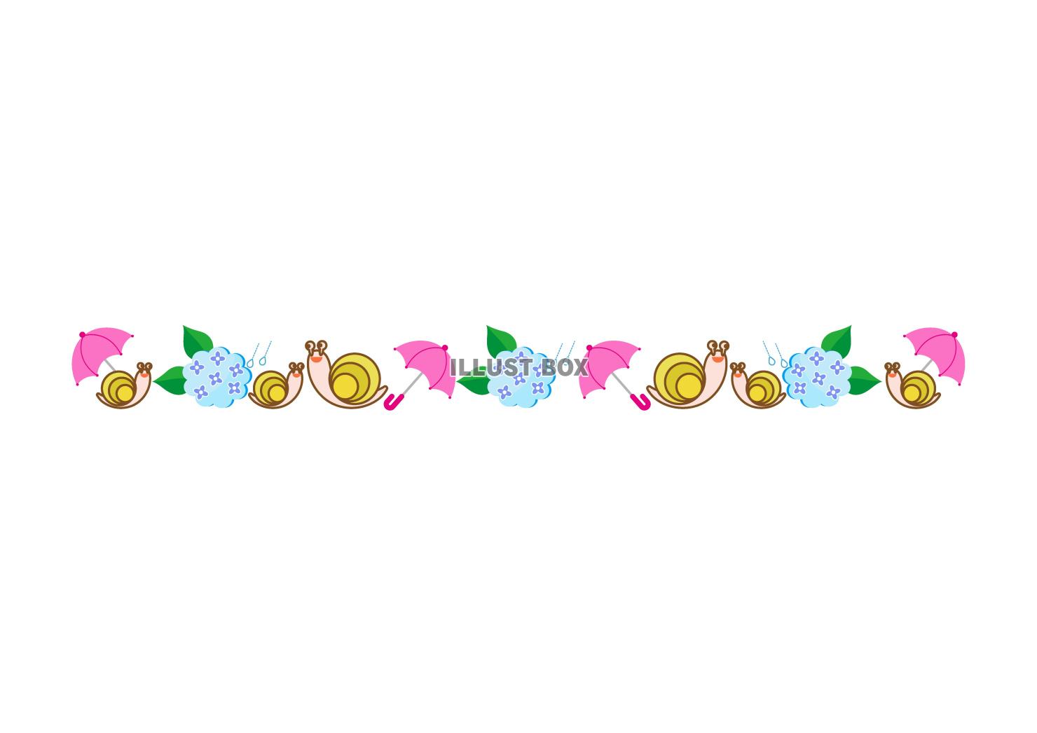 ６月のイメージのライン素材