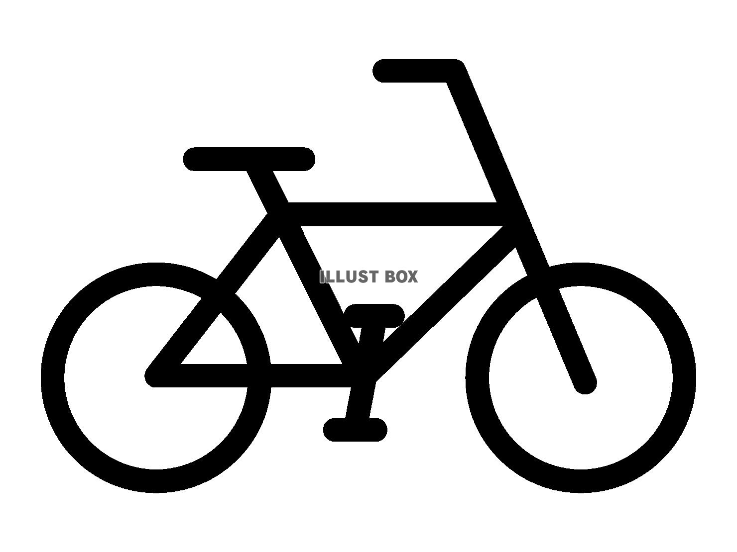 自転車のシルエット（アイコン）