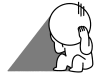 落ち込む棒人間